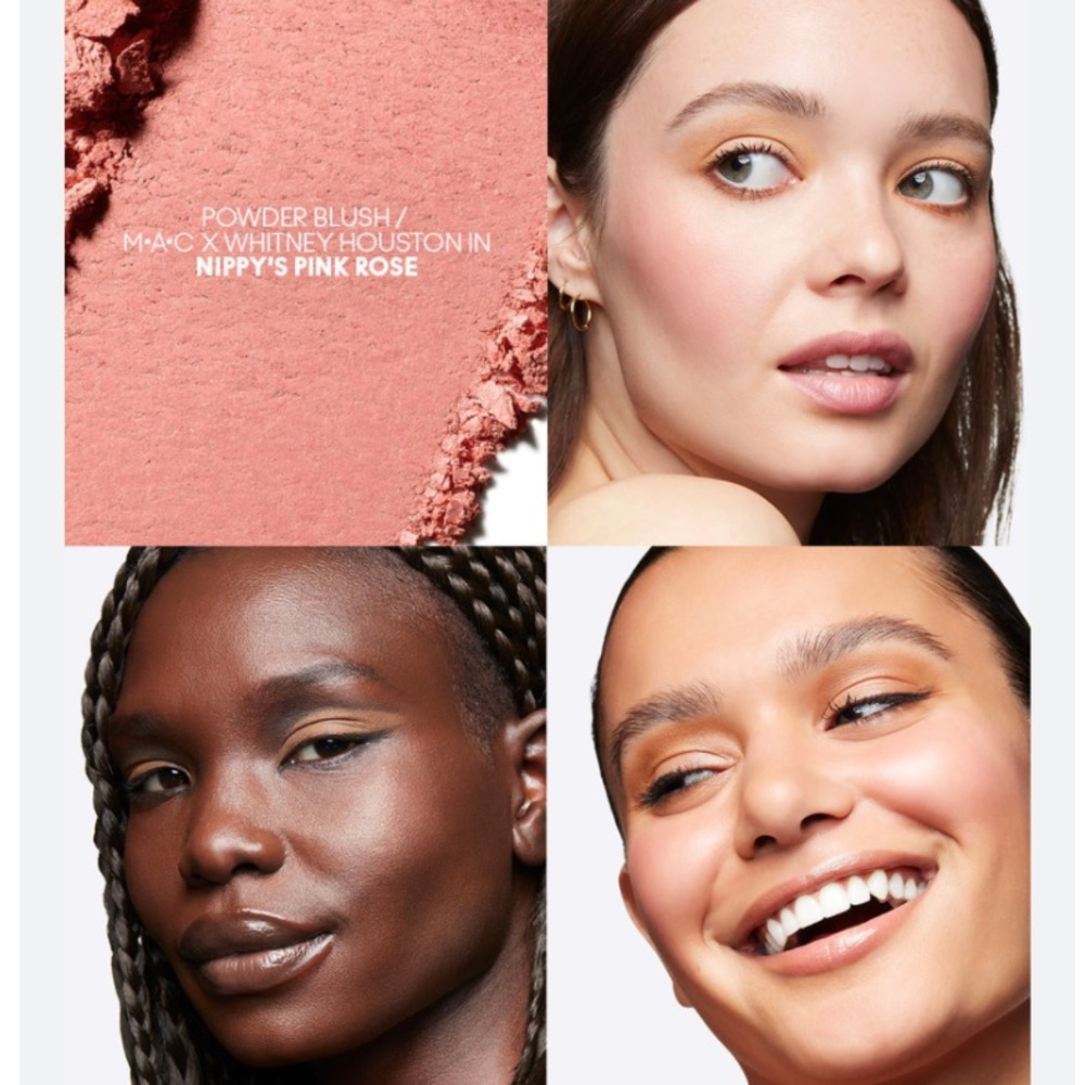 MAC X Whitney Houston Powder Blush Nippy’s Pink Rose - Picture 4 of 16